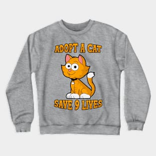 Save Nine Lives Crewneck Sweatshirt